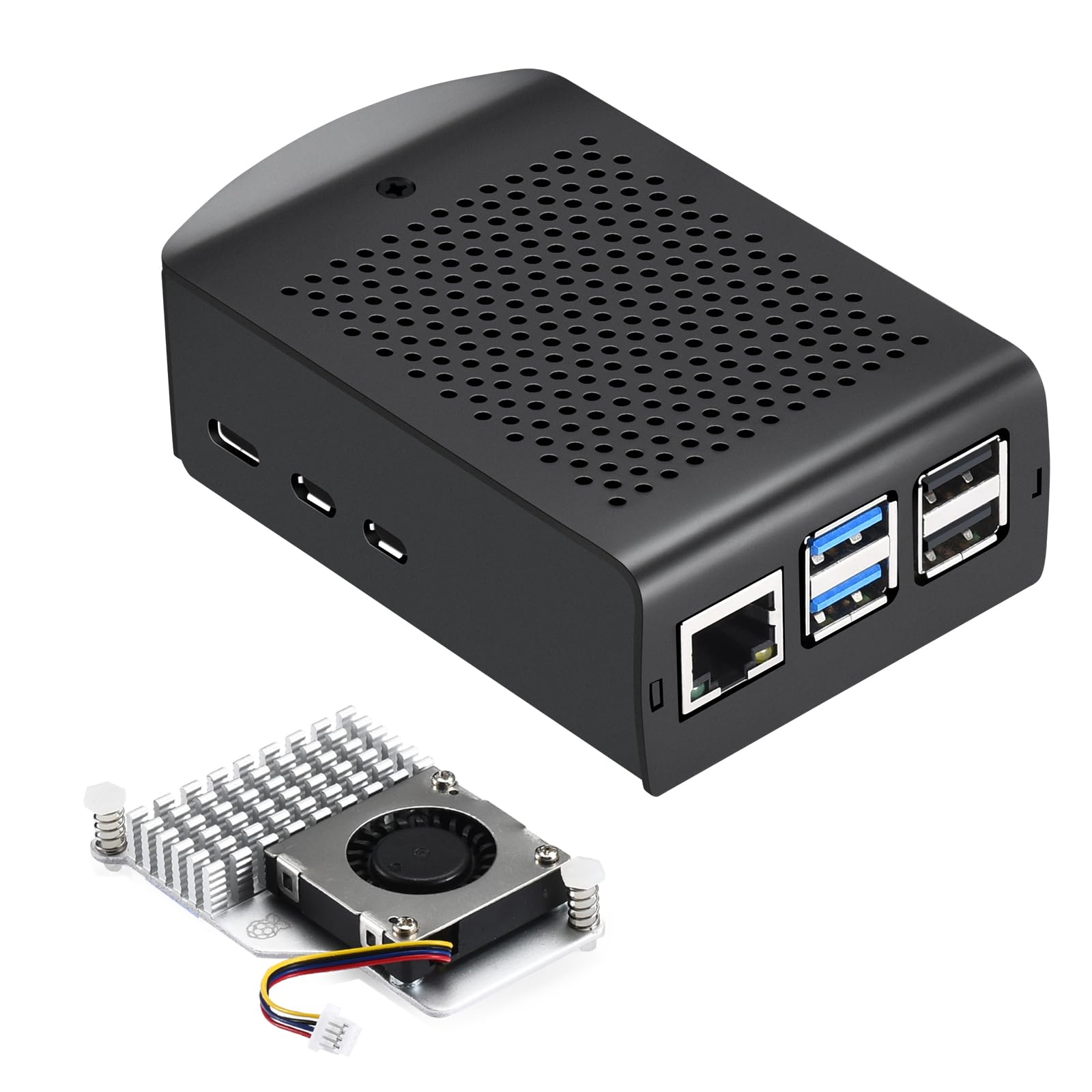 iUniker Metal Case for Raspbery Pi 5, Pi 5 Case