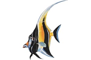 CUSTOM MOSAICS, INC. Moorish Idol Porcelain Swimming Pool Mosaic (7" x 4")