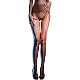 YSGUYILT Women's Shimmery Tights Control Top Footed Pantyhose Ultra Shiny Sheer Sexy Seamless Stocking