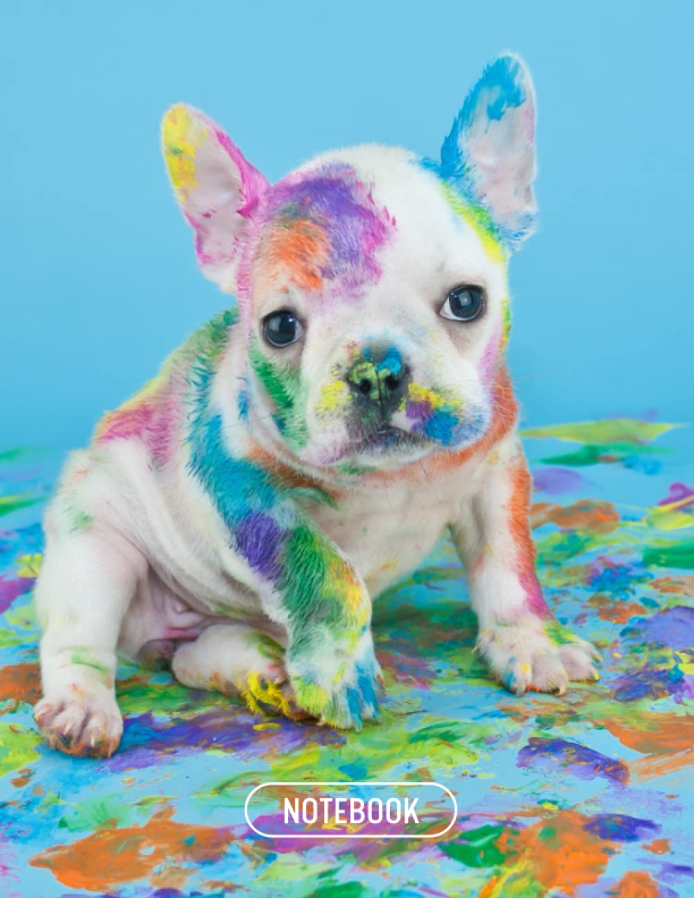 French Bulldog Puppy Notebook: Kids Wide Ruled 200 Page (100 Sheets) Letter Sized (8.5 x 11 inches) Great for a Kids Journal, School Notebooks, and For Practicing Handwriting