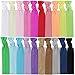 QingHan Elastic Hair Ties Solid No Crease Ouchless Ponytail Holders Rubber Bands For Women Girls Teens and Kids Bows Accessories,100 Ties