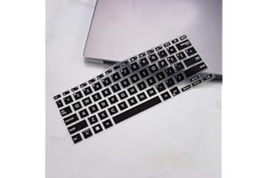 Keyboard Cover Skin Protector for 2023 2024 14" ASUS Zenbook 14 OLED UM3402 UM3402Y UM3402YA UM3402YA-DS71 (Black)