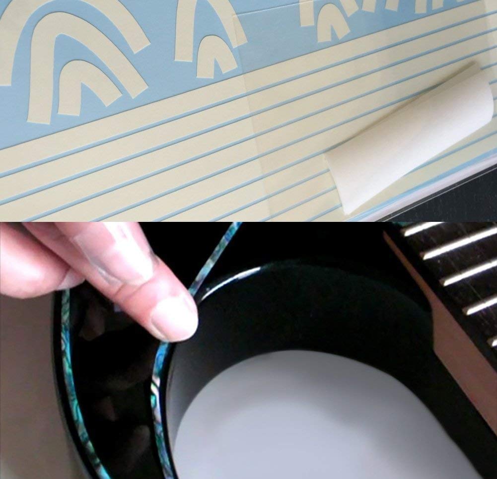 Binding Stickers Decals for Guitar & Bass Body, Neck & Headstock - 5mm - Cream, BI-5CR