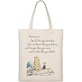 Parrihy Canvas Tote Bag, Canvas Shopping Tote Heartwarming Presents, Canva Totes for Friends, Thoughtful Canva Bags
