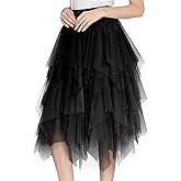 929 - Plus Size Women's A-Line Short Knee Length Tutu Tulle Wedding Prom Skirt