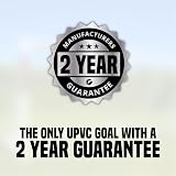 Football Flick 6x4ft Garden Goal 70mm PVC Posts 2 Year Warranty White view 4