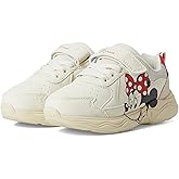 Disney Minnie Mouse Kids Sneakers - Girls Cute Comfy Lightweight Strap-On Walking Shoes (Size Little Kid - Big Kid)
