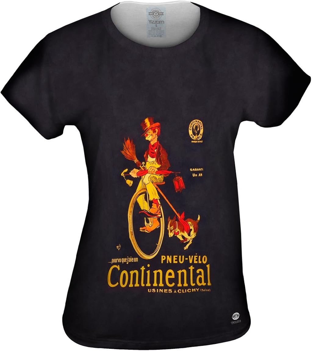 Yizzam "If Only I Had A Continental Bicycle Tire .Tshirt Womens Shirt 2677 Clothing