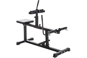 Soozier Seated Calf Raise Machine - Adjustable Leg Machine for Home Gym Calf, Waist, Arm Training