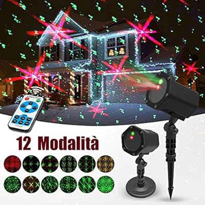 Proiettore Luci Natale Amazon.Innoo Tech Proiettore Luci Natale Halloween Giardino Vacanza Festa Di Halloween Decorazion 15m 12 Modalita Impermeabile Projector Lampada Magica Amazon It Illuminazione