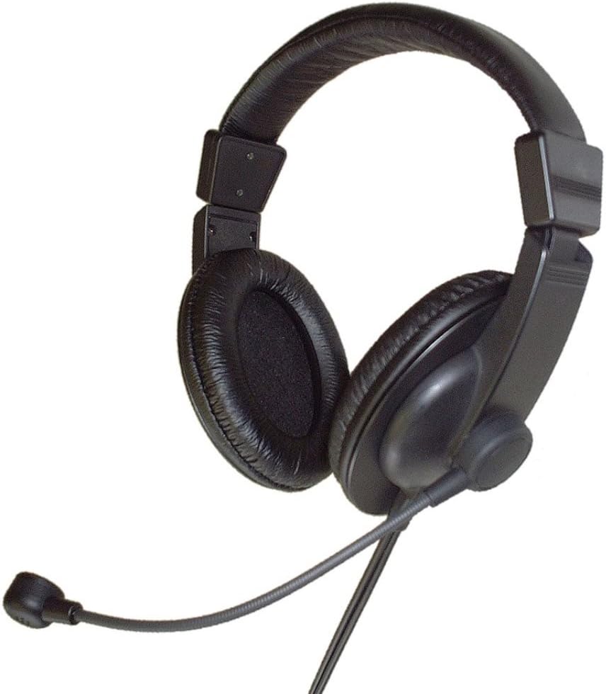 SHiROSHiTA Professional Lightweight Headset with Flexible Boom Mic