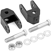 Dynofit 2-4" Rear Shock Extenders for 1999-2026 Silverado/Sierra 1500/2500HD/3500HD, Ram 1500, Tahoe/Yukon/Escalade, Heavy-Duty Black Steel Extension Bracket Compatible with Rear Leveling Lift Kits
