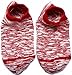 Flora&Fred Women's 3 Pair Pack Vintage Solid Color Cotton No Show Socks