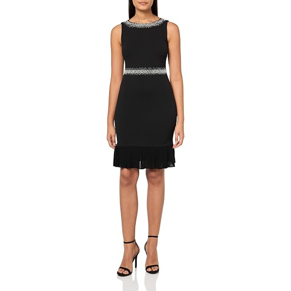 knee length dresses for ladies Lars Mesh Mini Dress L / Black