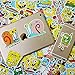 100pcs Spongebob Squarepants Stickers Set Cartoon Sticker Decals for Water Bottle Laptop Cellphone Bicycle Motorcycle Car Bumper Luggage Travel Case. Etc (Spongebob Squarepants)