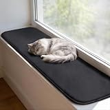 pet prime Cat Window Bed Sill Hammock 90x28cm Grey Non-Slip Mat view 8