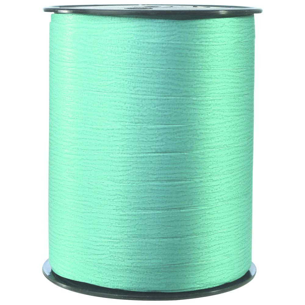 Clairefontaine 601564C - One Roll of Matte Ribbon - Dimensions: 250m x 10mm - Colour: Turquoise - Decorative gift ribbon, DIY, Gift Wrapping Accessories