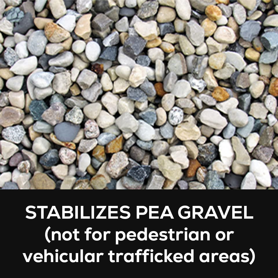 DOMINATOR Mulch Anchor 5 Gallon Mulch Lock and Pea Gravel Stabilizer