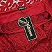 HiQueen Women's Floral Detail Crochet Midi Dress (Red, S)