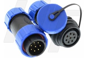 HANGTON CONNECT HangTon HE21 8 Pin Electrical Connector Circular Waterproof Aviation Quick Disconnect Cable Male Female Plug Socket Outdoor
