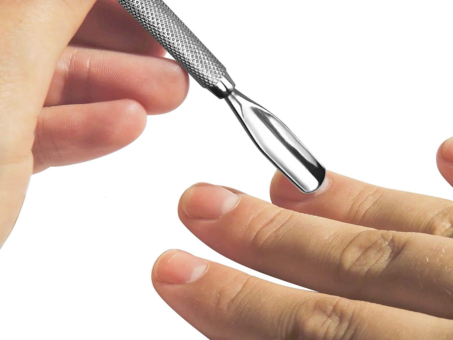 Cuticle Pusher and Cutter - Nail Polish Remover - Stainless Steel Manicure Tool Set -Gel Nail Polish Peeler and Scraper - Nail Care Stick - Pedicure Kit for Fingernail and Toenail: Beauty