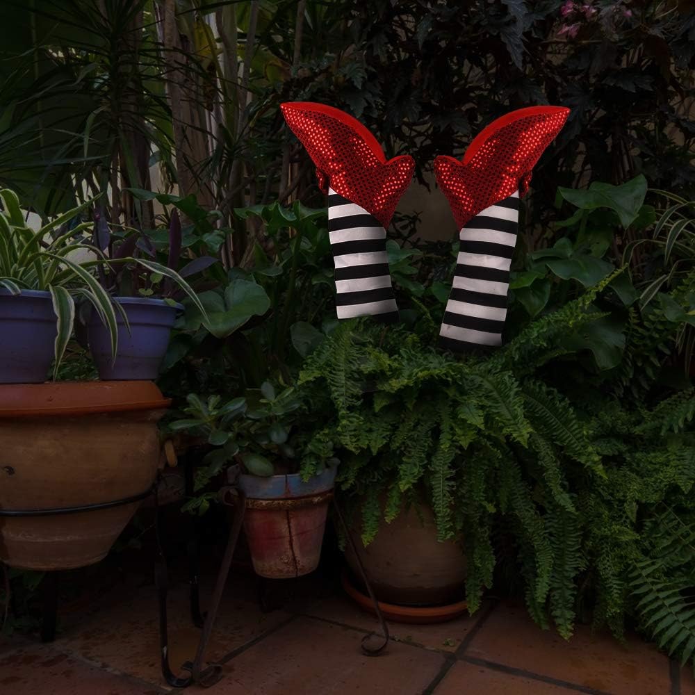AnSun Halloween Decoration 21" Wicked Witch Legs, Yard Decor Props for Halloween Outdoor and Indoor : Garden & Outdoor