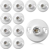 10 Pack Lamp Holder E26 Medium Base White Ceiling Light Bulb Sockets for Incandescent Fluorescent CFL Lamp Holder 660w 250v