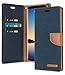 GOOSPERY Canvas Wallet for Samsung Galaxy Note 8 Case (2017) Denim Stand Flip Cover with 4 Gifts (Navy) NT8-CAN/GF-NVY