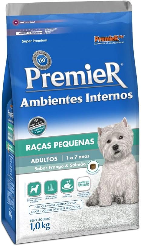 Ração premier ambientes internos 1kg Clearance