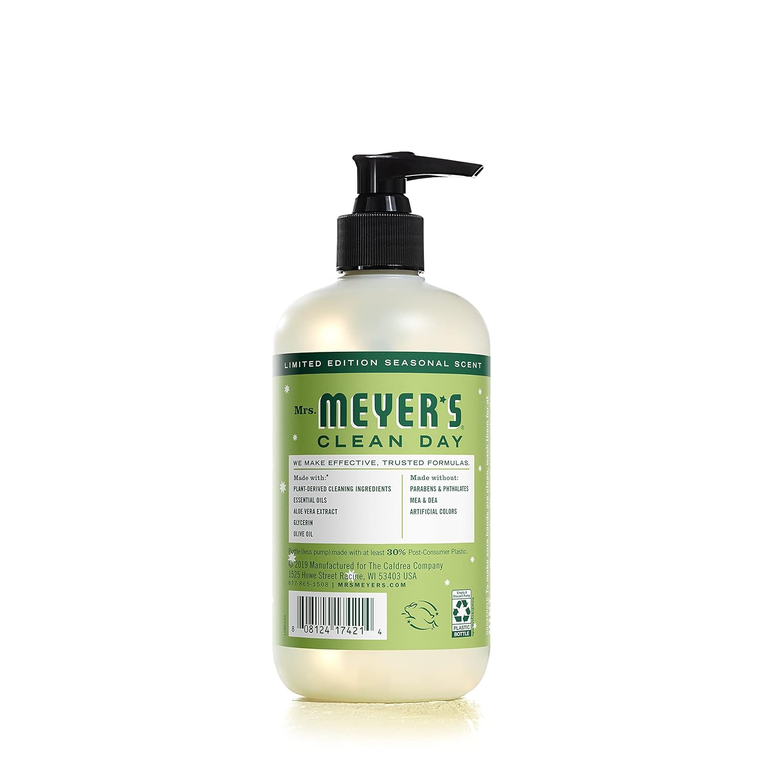 Mrs. MEYER'S CLEAN DAY Hand Soap, Made with Essential Oils, Biodegradable Formula, Limited Edition Iowa Pine, 12.5 Fl. Oz - Pack of 3