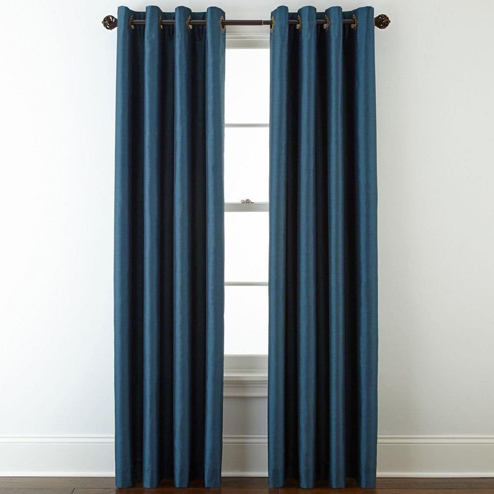 Royal Velvet Plaza Grommet-Top Lined Blackout Curtain Panel, 50" x 72