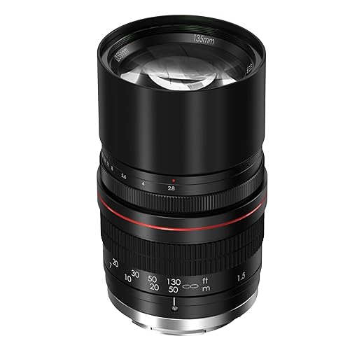 Lightdow 135mm FE UMC Full Frame Telephoto Lens for Canon