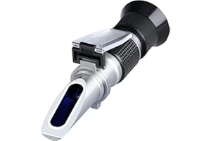 XinJiaYi Brix Meter Refractometer 0~90%, Handheld Brix Refractometer, High Accurate Brix Measurement Tool with ATC for Fruit, Beverages&Juice, Honey, Maple Syrup, Molasses and Other Sugary Drink