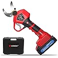 KOMOK Electric Pruning Shears, Professional Cordless Pruning Shears with 2pcs 2Ah Battery Powered Tree Branches Pruner, 30mm 1.2" Cutting Rnage, 6-8 Working Hours