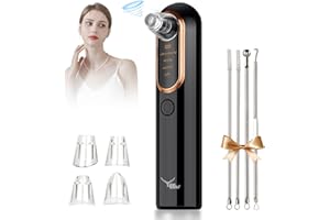 Yccu Blackhead Remover Vacuum Professional Pore Vacuum Black Head Remover for Face USB Rechargeable Blackhead Extractor for Removing Blackhead Whitehead Acne