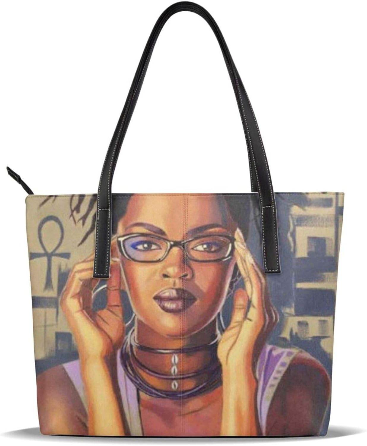 Portable Handbag African American Women Art Printed