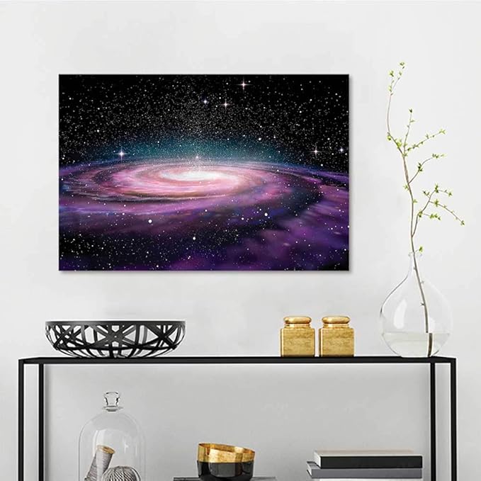 Amazon Com One1love Galaxy Diy Oil Painting Galaxy In Outer Space
