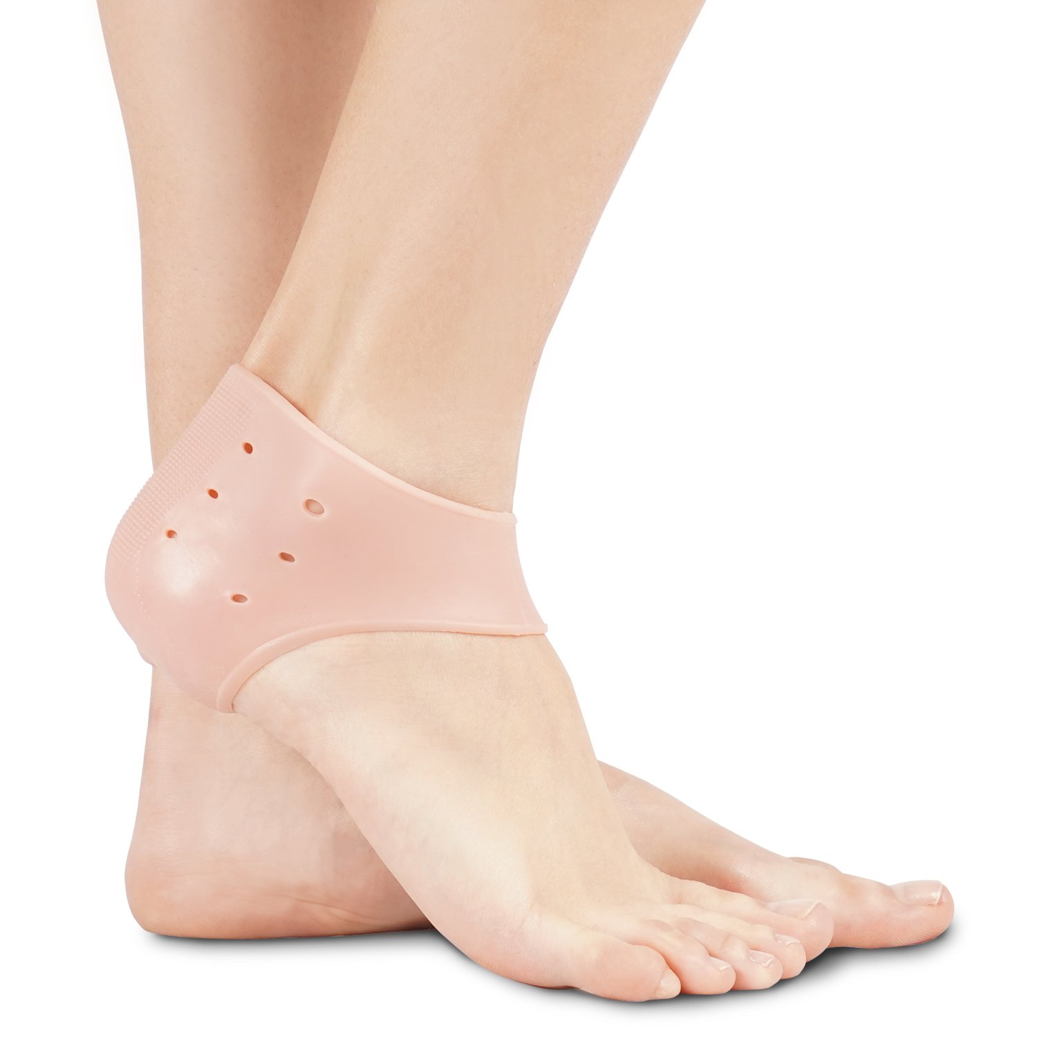 Soles Gel Heel Cups (One-Piece) - Reduces Foot and Heel Pain - Helps Keep Dry Skin Moisturized and Free of Hard, Cracked Flakiness -One Size Fits All - Perfect for Long Periods of Standing or Walking