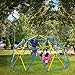 Zupapa Outdoor Geometric Dome Climber with 735LBS Weight Capability, Suitable for 1-6 Kids Climbing Frame (Yellow + Blue, 10FT)