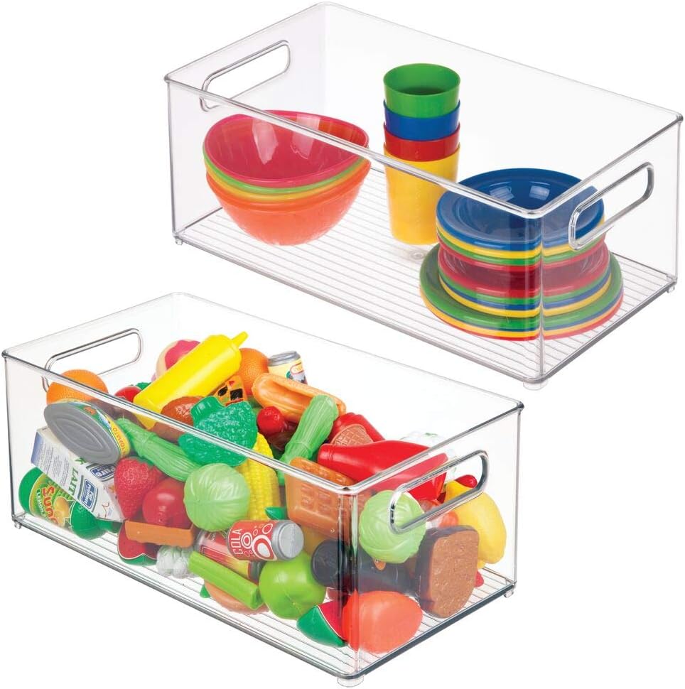 plastic toy box with shelf