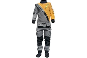 DRRYFSH Dry Suits for Kayaking,Drysuit with Relief Zipper for Cold Water Sailing Paddling Rafting Water Sport