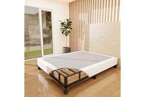 Seiugaga Box Spring for Queen Bed 10 Inch - Heavy Duty Box Spring Mattress Foundation Metal Bed Base with Fabric Cover, Noise Free Easy Assembly Non Slip/Non-Slip/Easy Assembly