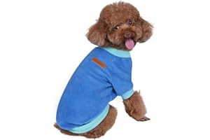 GreenJoy Classic Fleece Dog Sweater – Soft & Warm Stretchy Sweatshirt for Small Dogs & Cats, Cold-Weather Pullover for Everyd