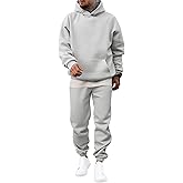 JMIERR Men's 2 Piece Outfits Hoodie Sweatshirt Tracksuit & Joggers Sweatpants Sweatsuit Set