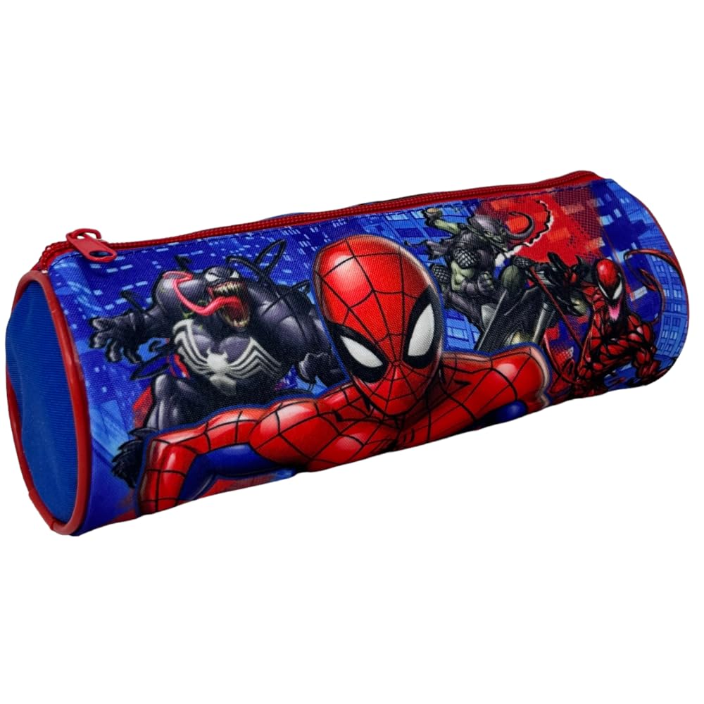 CARTOON Tombolino Children's School Pencil Case for Children and Pens 23 x 8 x 8 cm, Spiderman, 23 x 8 x 8 cm, Toiletry Bag