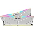 DDR5 Ram,RGB Ram 32GB (2x16GB) Computer Memory Abyss-PC-DDR5-6400MHz CL18 LED 288-Pin Gloway Desktop Memory Kit White