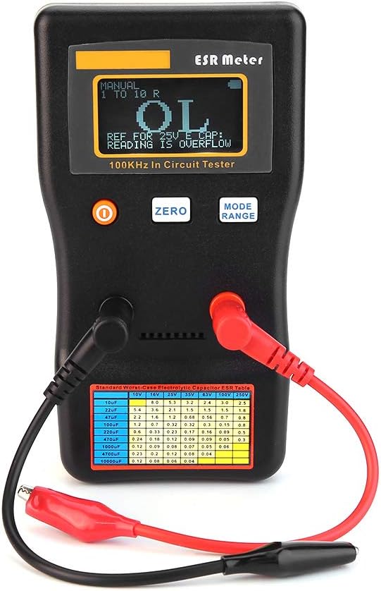 Capacitance Meter, MESR-100 Resistance Capacitance Meter Auto Ranging In Circuit Tester Capacitance Tester