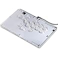 Leverless Controller Arcade Stick CosmoxGaming T16-C: Leverless Arcade Stick with Turbo,Leverless Controller for PC/PS3/PS4/Switch Game,Crystal Low-Profile Switch Arcade Stick Support Hot Swap & SOCD