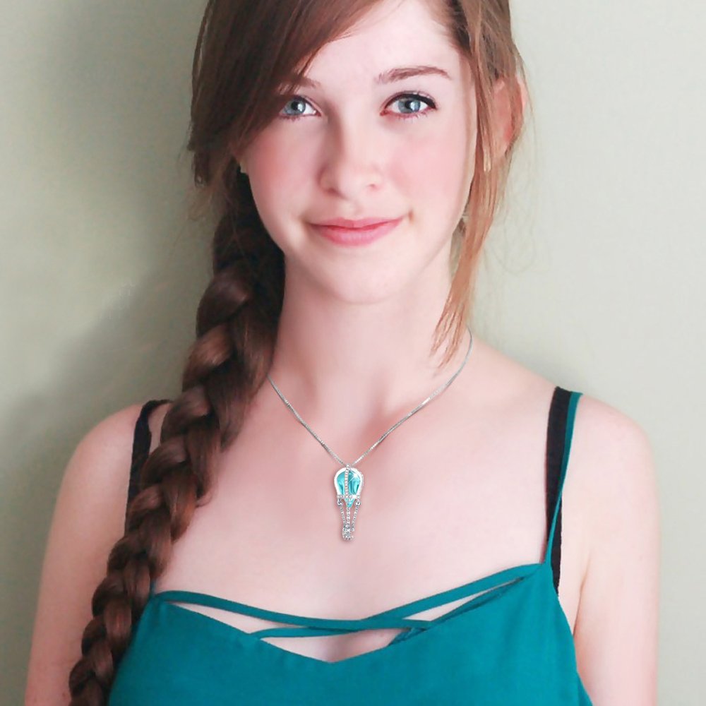 MEGA CREATIVE JEWELRY Collar de Swarovski Para las Mujeres Colgante del Globo del Aire Caliente Regalo Creativo Para la Hija de la Esposa de la Mamá