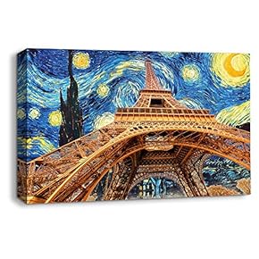 Van Gogh Starry Night Painting Artwork for Home Framed